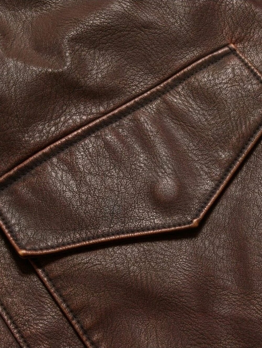 Disney Indiana Jones Brown Leather Bomber Jacket - Picture 3 of 4